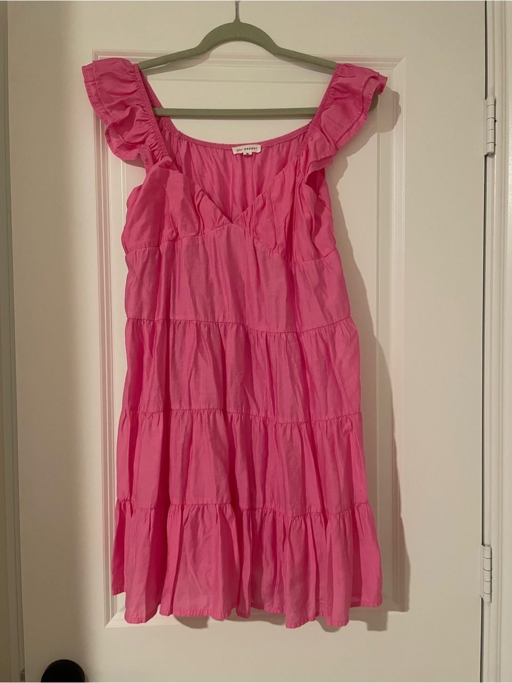 Blu Pepper Pink Ruffle Tiered Sundress